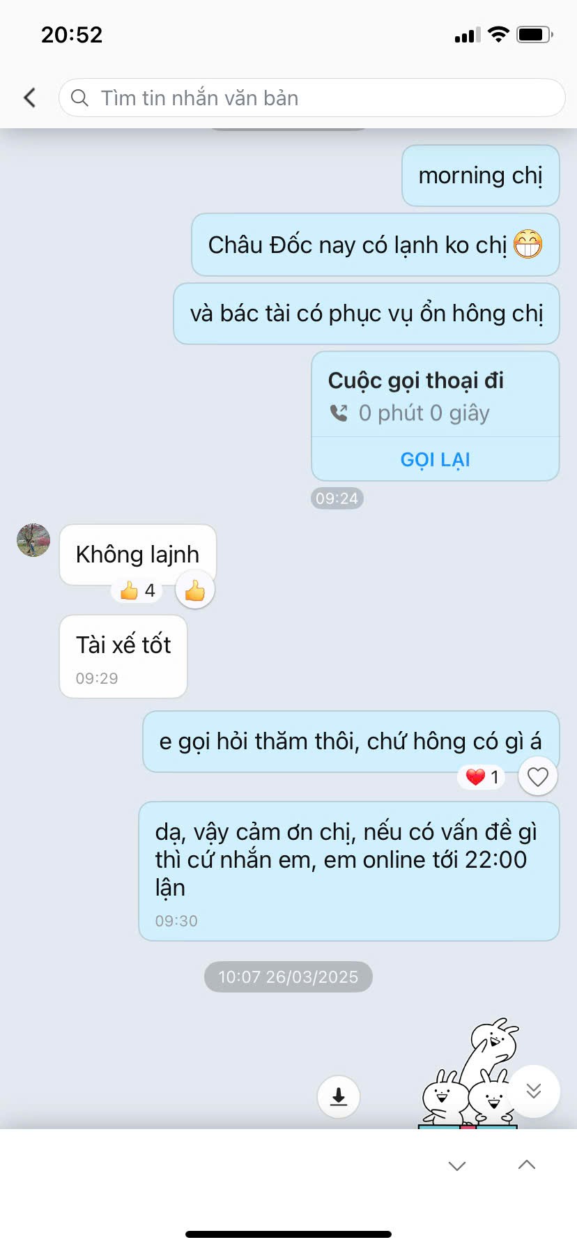 review dich vu thue xe tan trieu travel