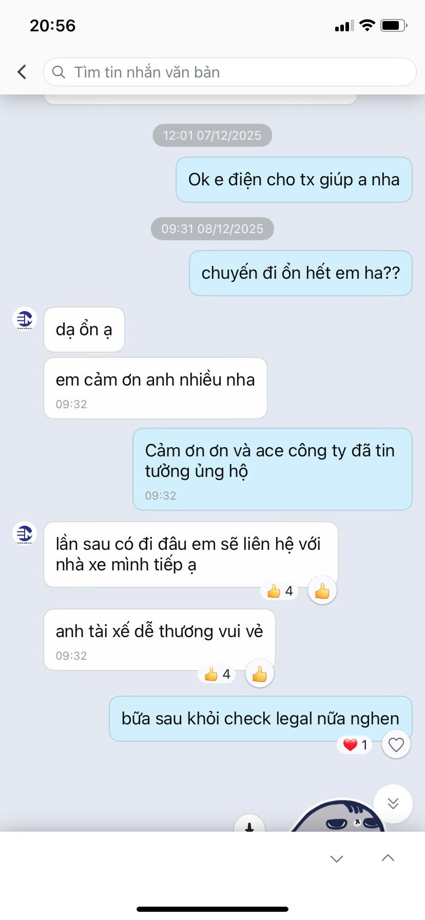 Review khách hàng lần đầu thuê xe Tân Triều Travel
