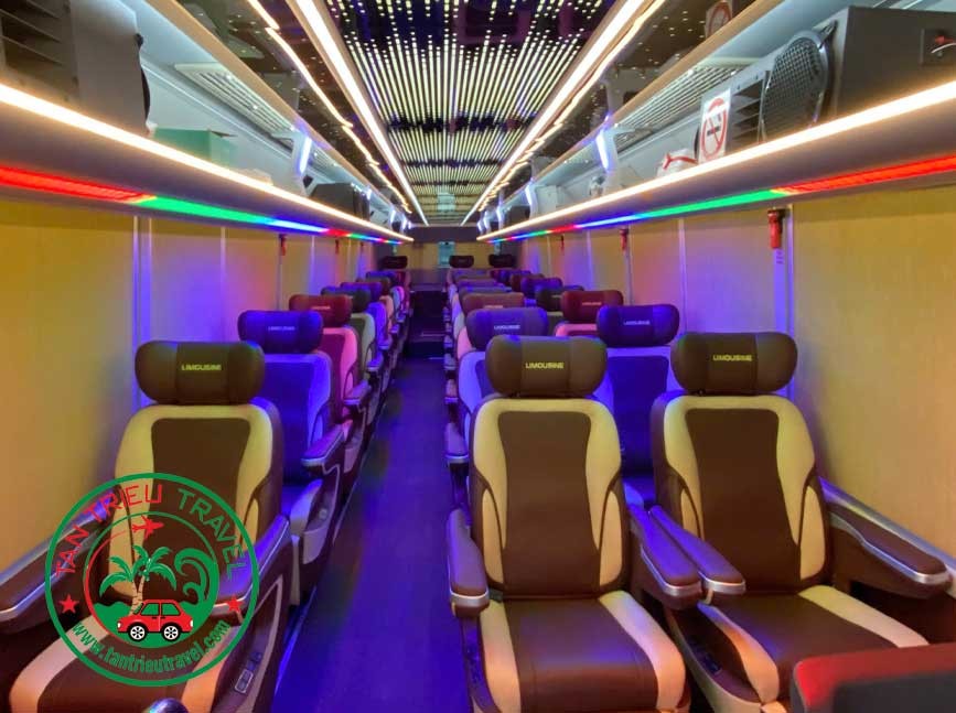 Cho thuê xe limousine Vip 28 chỗ đi Cà Mau