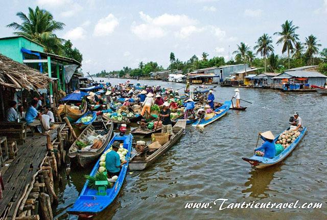 Thuê xe du lịch đi chợ nổi Miệt Thứ - Vĩnh Thuận - Kiên Giang