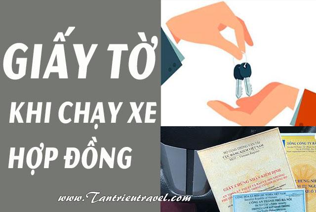 Các loại giấy tờ cần phải có khi phục vụ xe hợp đồng