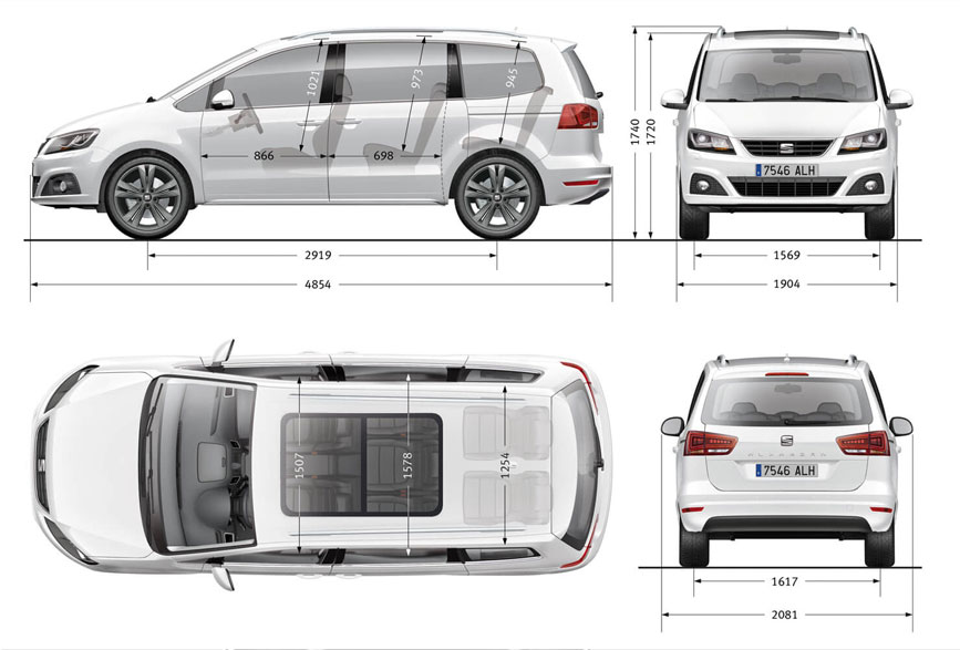 Kích thước trọng tải xe 7 chỗ