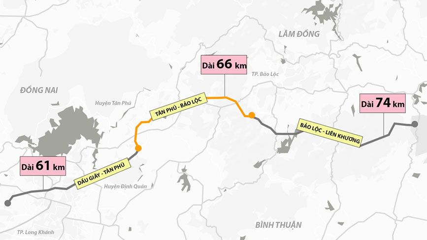 3 dự án kết nối để hình thành cao tốc TPHCM - Đà Lạt