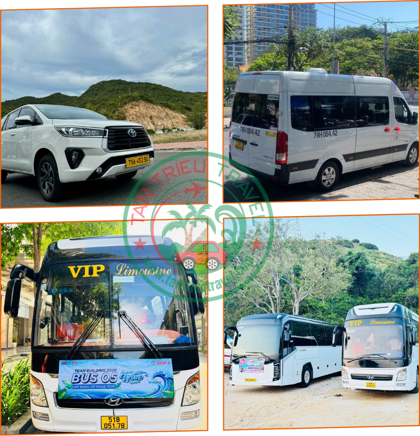 Bảng giá thuê xe du lịch đi Cam Ranh
