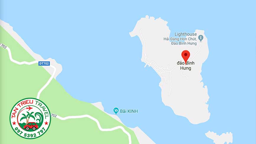 Bản đồ du lịch đảo Bình Hưng