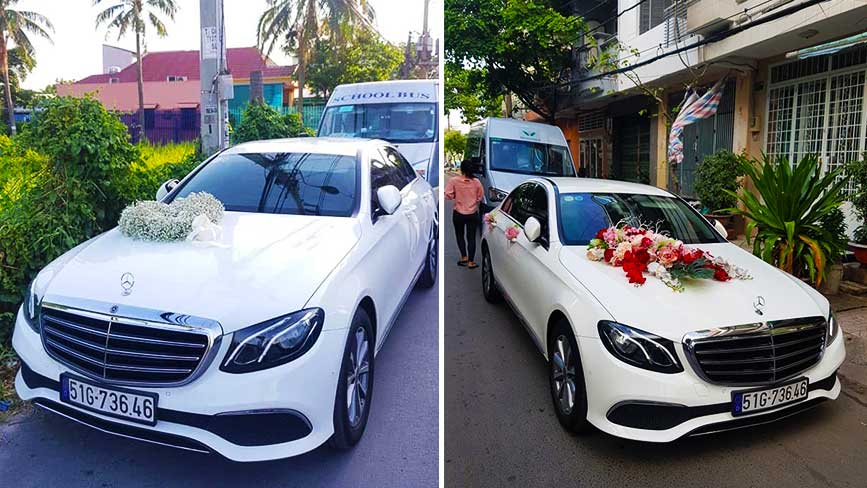 Cho thuê xe hoa cưới Mercedes E 200-250-300 giá rẻ tại Sài Gòn - Dịch vụ  cho thuê xe du lịch chuyên nghiệp tại TPHCM