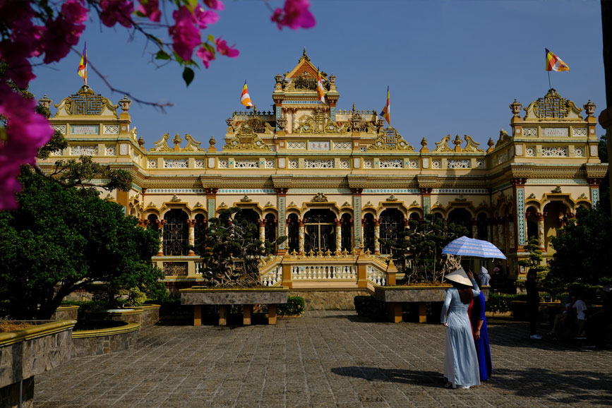 Ngôi chùa mang kiến trúc độc đáo tại Mỹ Tho