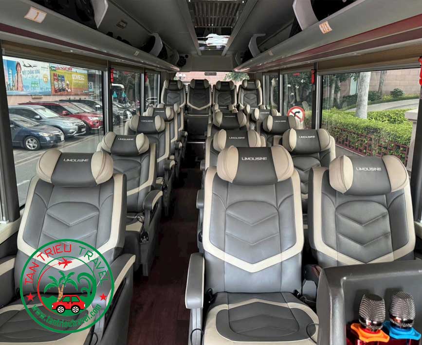 Nội thất limousine 20 chỗ