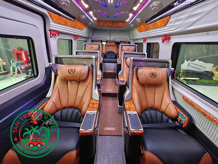 Nội thất dòng limousine 9 chỗ