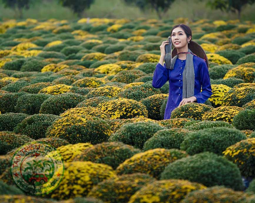 Xe đi trong ngày tham quan Làng Hoa Sa Đéc