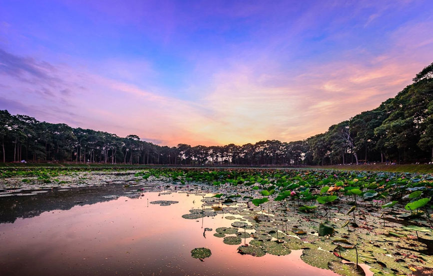 Ao Bà Om biểu tượng của TP Trà Vinh