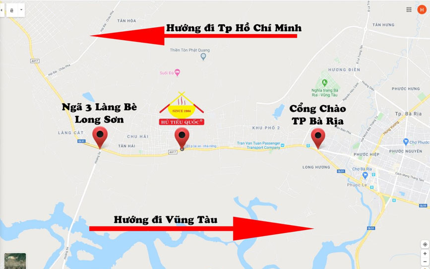 Bản đồ của Hủ Tiếu Quốc