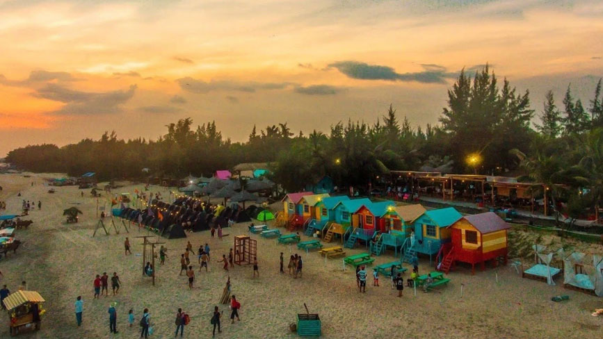 Nghỉ ngơi trong các nhà gỗ view biển