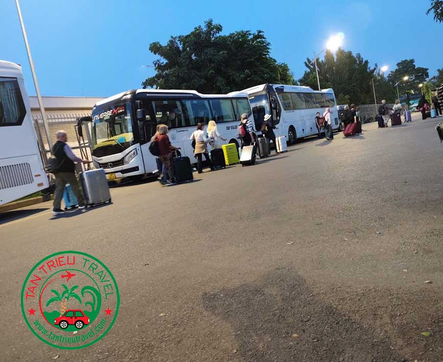 Xe 45 chỗ phục vụ khách inbound