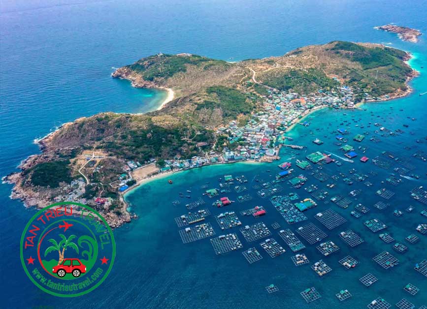 Cảnh đẹp đảo Bình Hưng từ trên cao