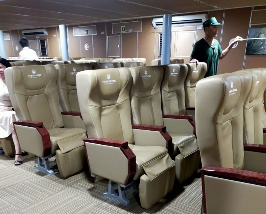 Ghế VIP ngồi tàu đi Côn Đảo
