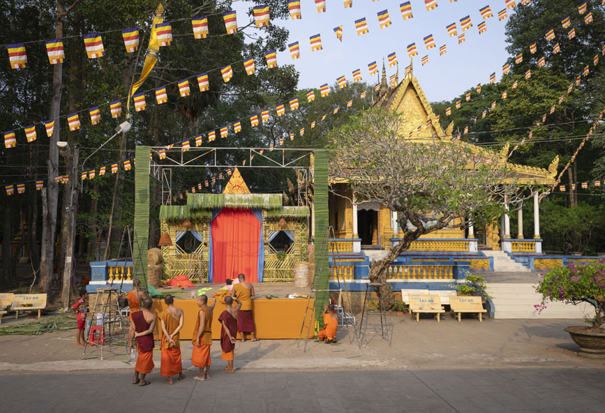 Trang trí chùa Nam Tông trong ngày lễ tết