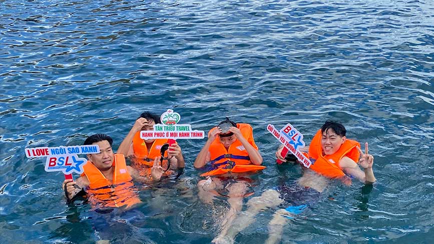 đảo Bình Hưng phù hợp tổ chức chương trình lặn ngắm san hô