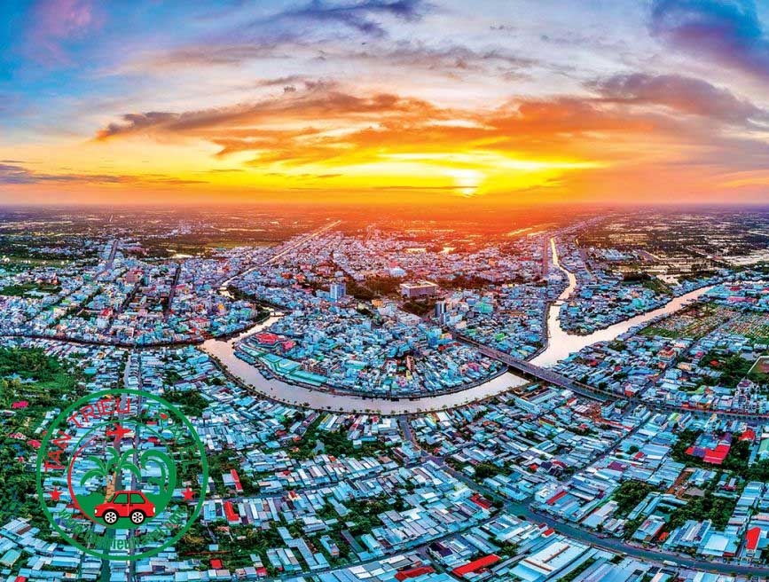 Thành phố Cà Mau từ trên cao