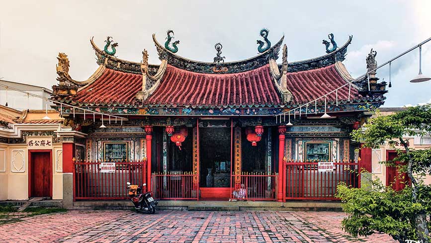 Điểm du lịch chùa Ông với nét kiến trúc độc đáo