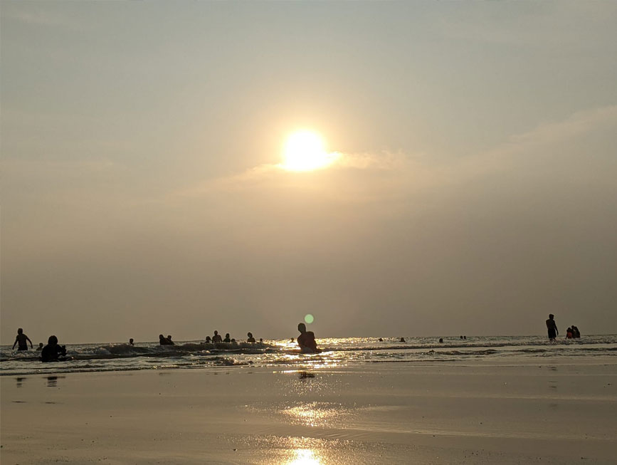 Biển Phước Hỉ về chiều