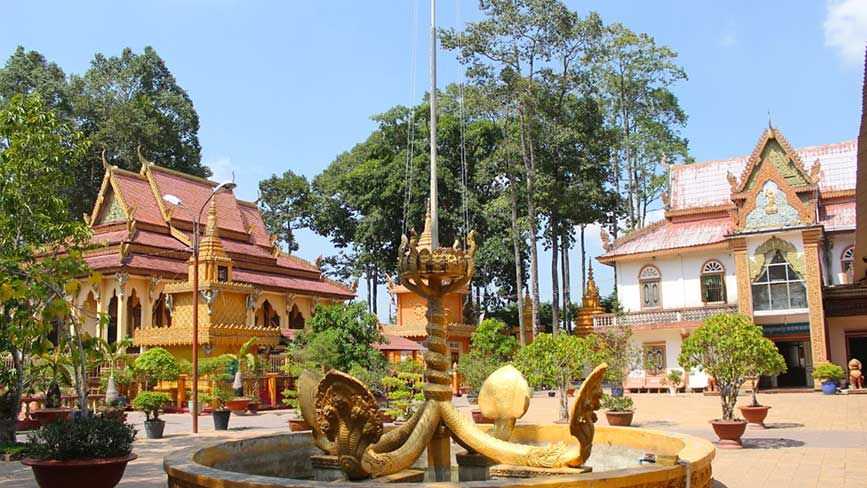 Ngôi chùa Khmer cổ tại Cần Thơ