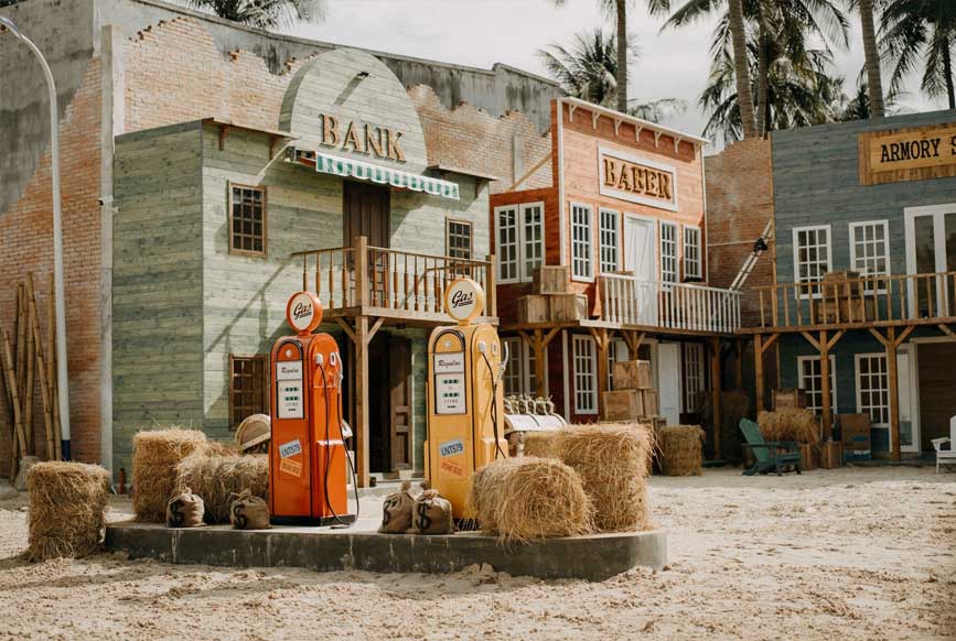 Khu sống ảo với phong cách miền Tây nước Mỹ