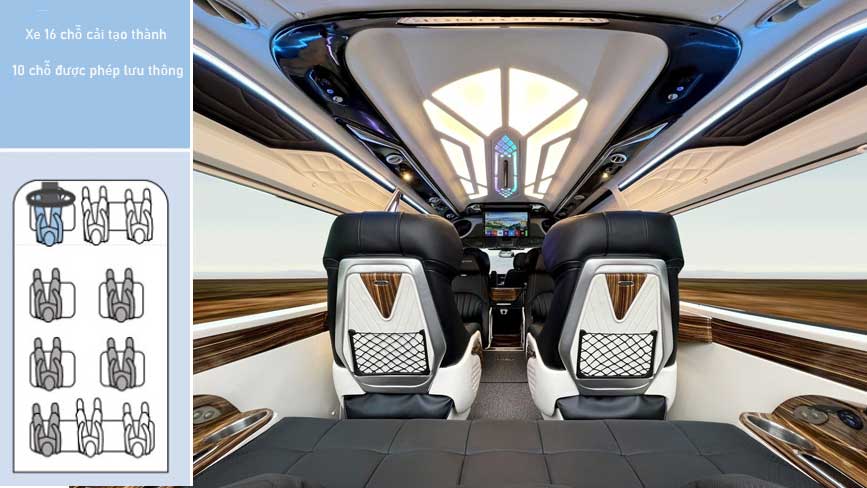 Xe cải hoán đủ điều kiện lưu hành nếu trên 10 ghế